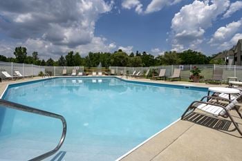 Sparkling pool with sundeck